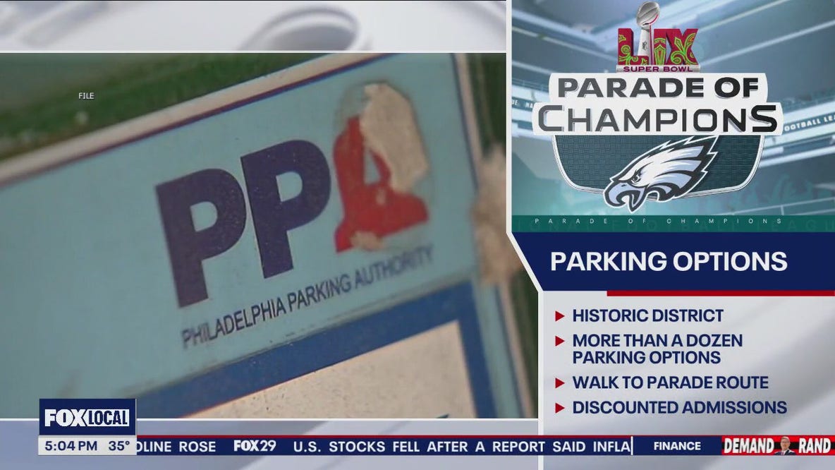 Eagles parade: Where to park your car